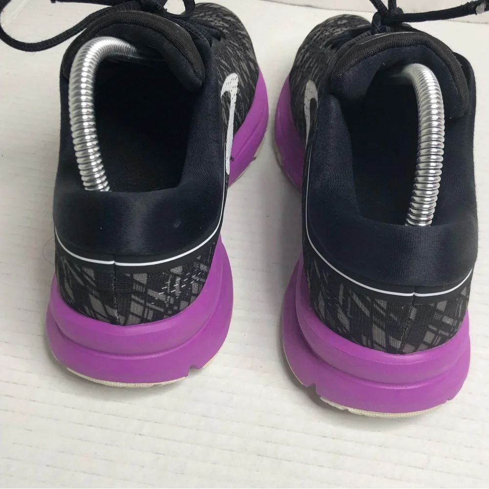 Brooks Sneakers Launch 5 Womens Size 9 Running Shoes Black Purple 1202661B090